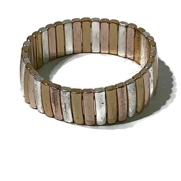 Napier Bracelet Chunky Wide Signed Contemporary Costume Versatile Church Party - Picture 1 of 5